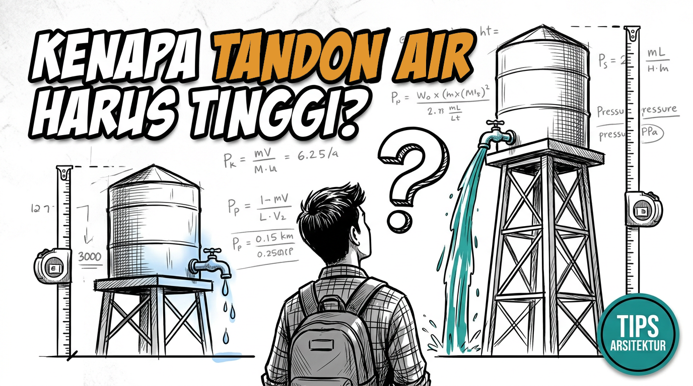 Kenapa Tandon Air Harus Tinggi? Ini Hitungan Fisikanya